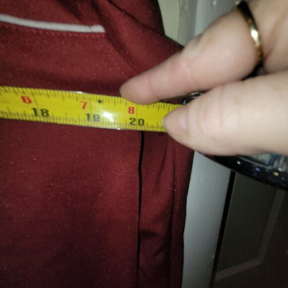 Vintage Mens Campus Crew Full Zip Red Sweatshirt Sweater Size XL - Picture 9 of 10